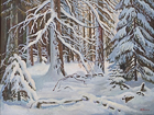  Картина Зимний Лес