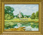  Картина Деревенский Пруд