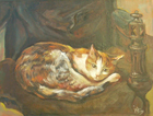  Картина Кошка в Кресле
