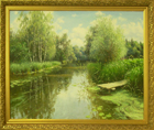  Картина Лесная река