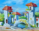  Картина Солнечные домики